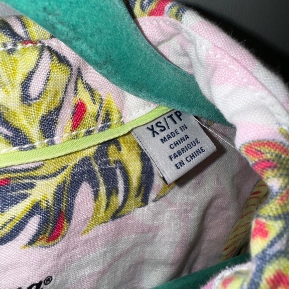 EUC Tommy Bahama Pineapple Parc Linen Button Up Shirt Size XS - Picture 4 of 9